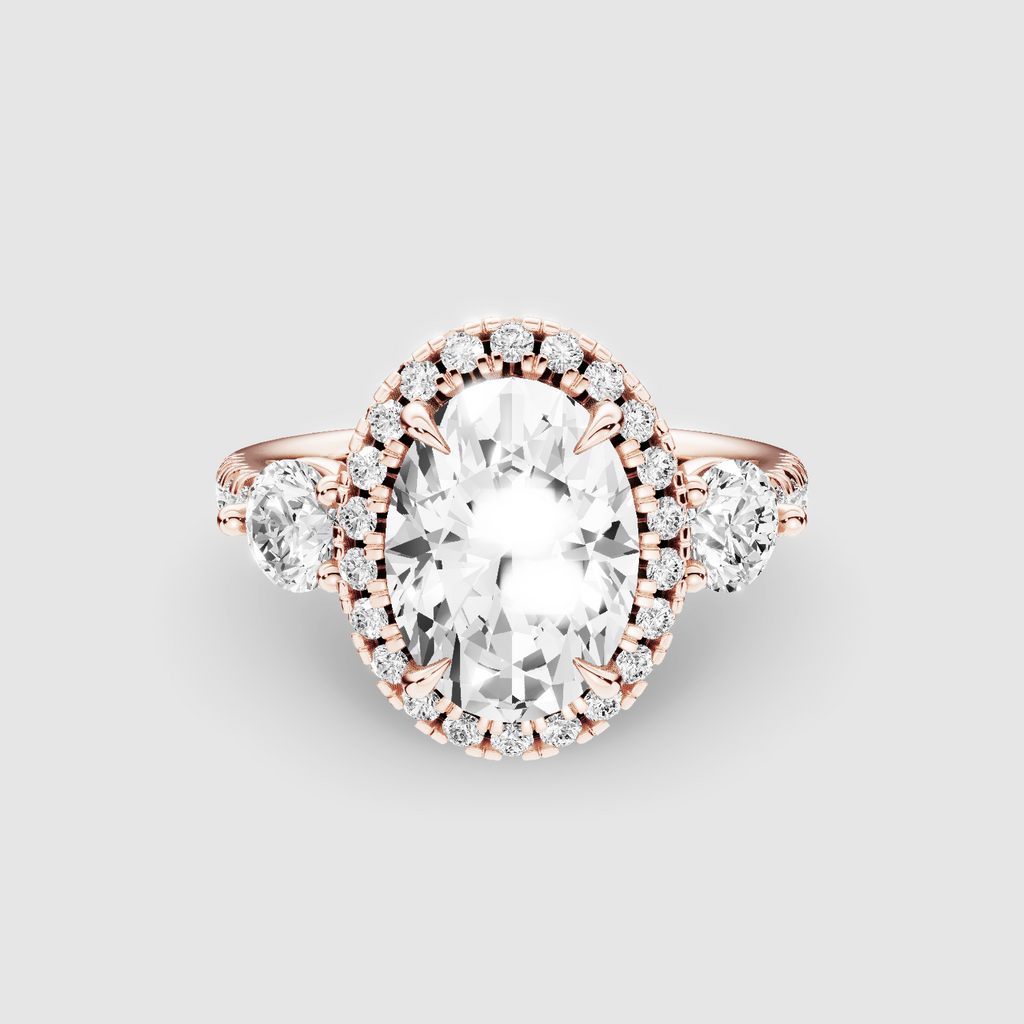 The Trinity Studded Solitaire Ring – REIGN Jewellery