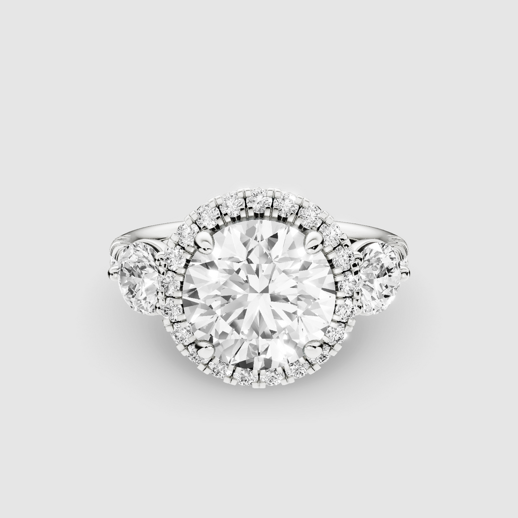 The Trinity Studded Solitaire Ring – REIGN Jewellery
